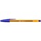 Bic Cristal Fine Ballpoint Pen, Blue, Pack of 50