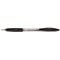 Bic Atlantis Ball Pen, Retractable, Cushioned Grip, 0.4mm Line, Black, Pack of 12