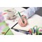 Bic Atlantis Premium Ball Pen, Retractable Rubber Grip, Blue, Pack of 12
