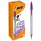 Bic Cristal Fun Ballpoint Pen, Purple, Pack of 20
