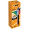 Bic 4 Colours Grip Pro Ball Pen, Blue Black Red Green, Pack of 12