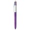 Bic 4 Colours Shine Ballpoint Purple Barrel Pack of 12