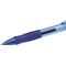 Bic Velocity Retractable Gel Rollerball Pen, Comfort Grip, Blue, Pack of 12
