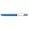 Bic 4 Colours Retractable Ballpoint Pen, Blister, Pack of 10