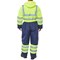 Beeswift Two Tone Hiviz Thermal Waterproof Coveralls, Saturn Yellow & Navy Blue, Medium