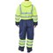 Beeswift Two Tone Hiviz Thermal Waterproof Coveralls, Saturn Yellow & Navy Blue, XL