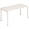 Evolve Plus 1400mm Single Starter Office Bench Desk White Top White Frame