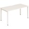 Impulse 1 Person Bench Desk, 1400mm (800mm Deep), White Frame, White