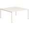 Evolve Plus 1400mm B2B 2 Person Office Bench Desk White Top White Frame