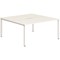 Evolve Plus 1200mm B2B 2 Person Office Bench Desk White Top White Frame