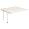 Evolve Plus 1200mm B2B Office Bench Desk Ext Kit White Top White Frame