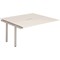 Evolve Plus 1600mm B2B Office Bench Desk Ext Kit White Top Silver Frame