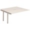 Evolve Plus 1200mm B2B Office Bench Desk Ext Kit White Top Silver Frame Evolve Plus 1200mm B2B Office Bench Desk Ext Kit White Top Silver Frame