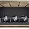 Impulse 6 Person Bench Desk, Back to Back, 6 x 1600mm (800mm Deep), White Frame, White