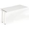 Evolve Plus 1200mm Single Row Office Bench Desk Ext Kit White Top White Frame