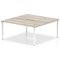 Evolve Plus 1600mm B2B 2 Person Office Bench Desk Grey Oak Top White Frame