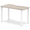 Evolve Plus 1200mm Single Starter Office Bench Desk Grey Oak Top White Frame
