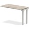 Evolve Plus 1200mm Single Row Office Bench Desk Ext Kit Grey Oak Top Silver Frame