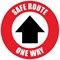 Social Distance Marker - Safe Route One Way, 235mm