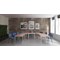 Impulse Trapezoidal Table, 1600mm, Beech, Silver Box Frame Leg