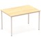 Impulse Rectangular Table, 1200mm, Maple, Silver Box Frame Leg