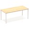 Impulse Rectangular Table, 1800mm, Maple, Silver Box Frame Leg