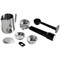 Ariete Espresso Coffee Machine and Bean Grinder, Stainless Steel