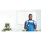 Bi-Office Maya Antimicrobial Magnetic Whiteboard, Lacquered Steel Surface, White Aluminium Frame, 1200x900mm
