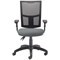 5 Star Lumo Mesh Chair with Height Adjustable Arms Charcoal