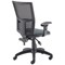 5 Star Lumo Mesh Chair with Height Adjustable Arms Charcoal