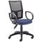 5 Star Lumo Mesh Chair with Fixed Arms Royal Blue