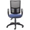 5 Star Lumo Mesh Chair with Fixed Arms Royal Blue