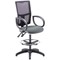 5 Star Lumo Mesh Chair Fixed Arms/Draughtsman Kit Charcoal
