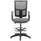 5 Star Lumo Mesh Chair Fixed Arms/Draughtsman Kit Charcoal
