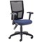5 Star Lumo Mesh Chair with Folding Arms Royal Blue