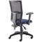 5 Star Lumo Mesh Chair with Folding Arms Royal Blue