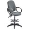 5 Star Lumo Hbk Chair Fixed Arms/Draughtsman Kit Charcoal
