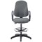 5 Star Lumo Hbk Chair Fixed Arms/Draughtsman Kit Charcoal