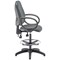 5 Star Lumo Hbk Chair Fixed Arms/Draughtsman Kit Charcoal