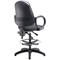 5 Star Lumo Hbk Chair Fixed Arms/Draughtsman Kit Charcoal