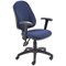 5 Star Lumo High Back Operator Chair Folding Arms Royal Blue