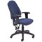 5 Star Lumo Hbk Operator Chair Adjustable Arms Royal Blue