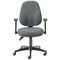 5 Star Teso High Back Task Chair with Folding Arms Charcoal