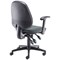 5 Star Teso High Back Task Chair with Folding Arms Charcoal