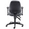 5 Star Teso High Back Task Chair with Folding Arms Charcoal
