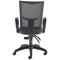 5 Star Lumo Mesh Chair with Fixed Arms Charcoal