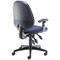 5 Star Teso High Back Task Chair Height Adjustable Arms Blue