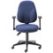 5 Star Teso High Back Task Chair with Folding Arms Blue