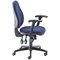 5 Star Teso High Back Task Chair with Folding Arms Blue
