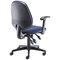 5 Star Teso High Back Task Chair with Folding Arms Blue